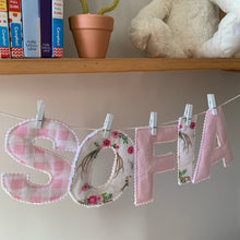 Load image into Gallery viewer, Fabric Name Bunting