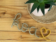 Load image into Gallery viewer, Custom knitted wire name or word - Up to 8 Letters