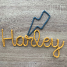 Load image into Gallery viewer, Custom knitted wire name or word - Up to 8 Letters