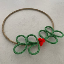 Load image into Gallery viewer, Knitted Wire Christmas Wreath