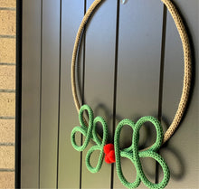 Load image into Gallery viewer, Knitted Wire Christmas Wreath