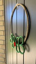 Load image into Gallery viewer, Knitted Wire Christmas Wreath